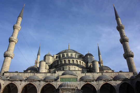 藍(lán)色清真寺；（Sultanahmet Camii）；伊斯坦布爾；土耳其