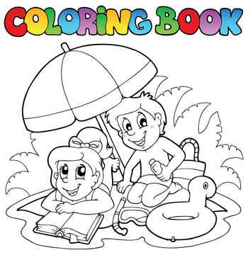 夏季主題著色書2