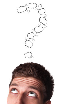 白人男子成年有太多的問題在他的頭