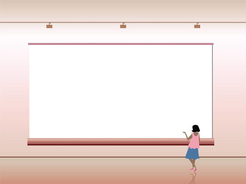 演示廣告板與人。