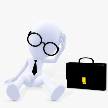 3D數(shù)字迷失在思考