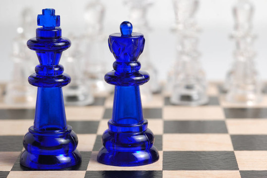 國際象棋國王和王后