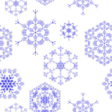 無縫圖案；雪花
