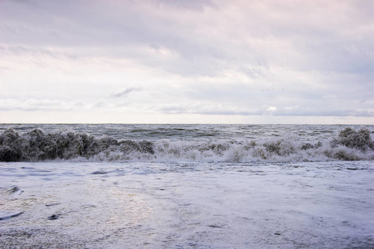沙灘上的海浪
