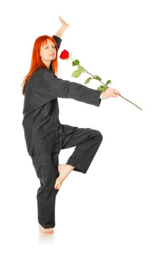 武術女子紅玫瑰