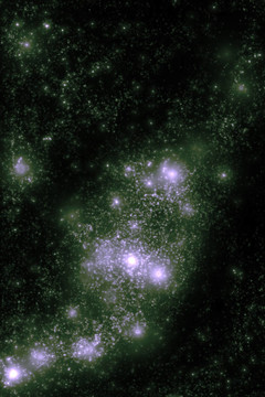 星星和星云密布的深空宇宙的星空背景图像