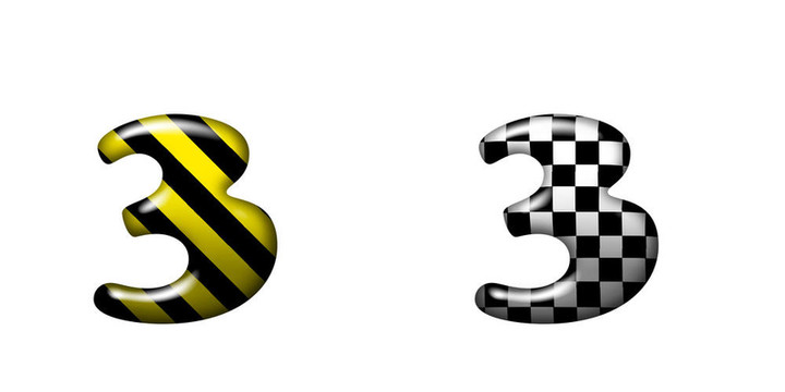 帶有危險條紋和白色背景的棋盤格的獨家收藏信