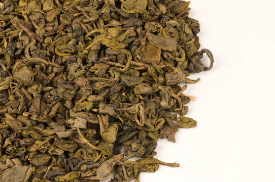 綠茶的葉子