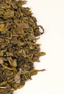 綠茶的葉子