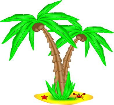 熱帶島嶼椰子棕櫚