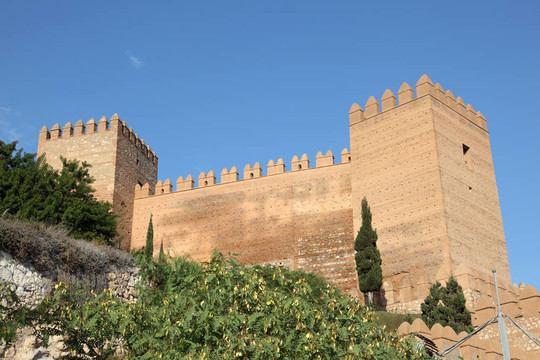 阿爾梅里亞的Alcazaba；西班牙