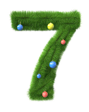 7號圣誕樹樹枝