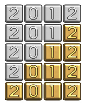 白銀和金條2012