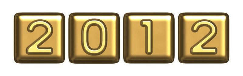 新年的2012金象征