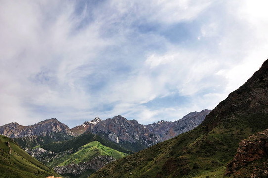 在Tien Shan山