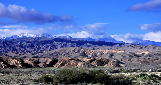 Kyrg褶皺山地地形