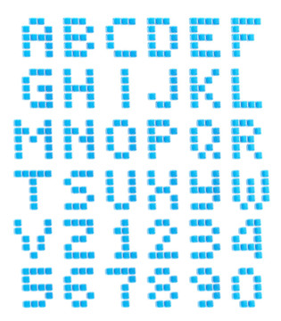A-Z字母和數(shù)字的立方體