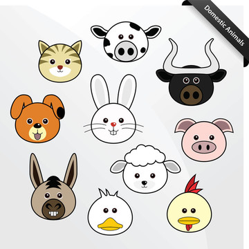 家養(yǎng)動物可愛卡通