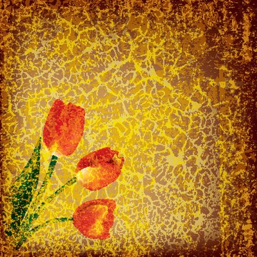 摘要花卉插圖