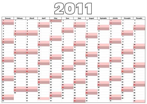 2011日歷