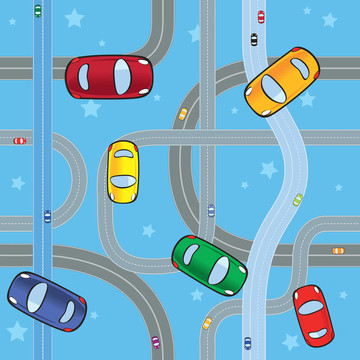 在道路上行駛的汽車