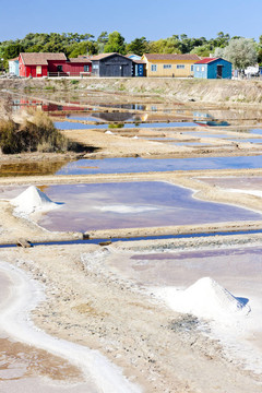 盐水；港口DES盐湖；奥列隆岛；Poitou Charentes；法国