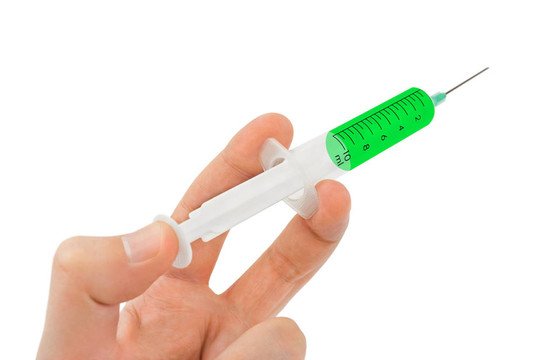 注射器在手