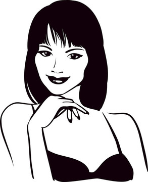 美女臉；人像