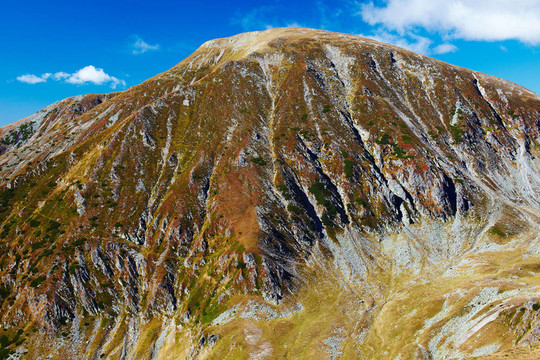 在羅馬尼亞帕朗山mohoru峰景觀