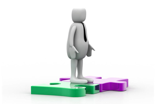 拼圖游戲中的3D人物
