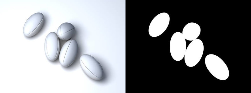 五白色橄欖球沒有任何品牌在白色背景