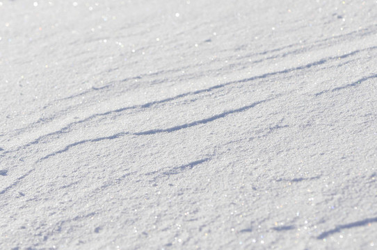 風(fēng)在田野雪地里的痕跡