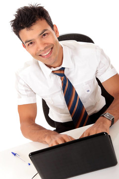 Young Nepalase的商人