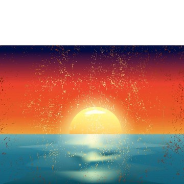 日落日落在海上