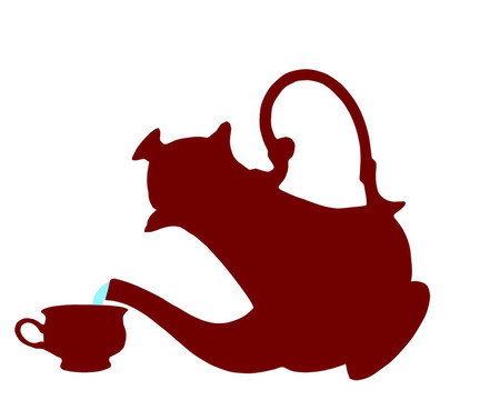 茶壺和杯子。