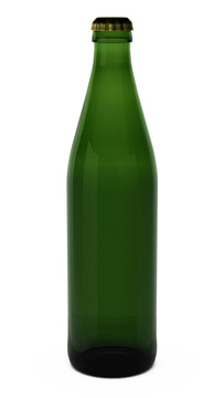 啤酒瓶的三維渲染