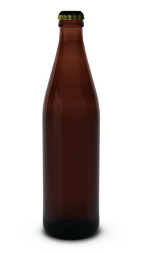 啤酒瓶的三維渲染