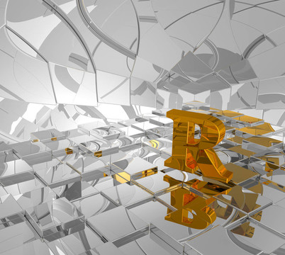 金色的字母R