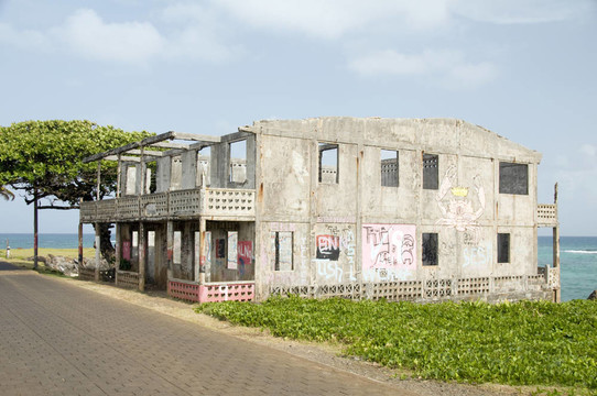 廢棄建筑毀殼玉米島尼加拉瓜