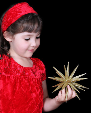 在圣誕服飾控股金明星美女特寫