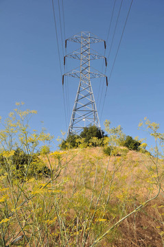 山上電傳輸塔
