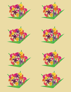 花在背景花束