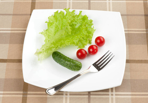 新鮮蔬菜和綠色沙拉