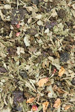 干燥的花和茶葉