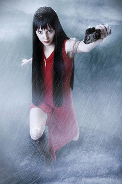 迷人女人的時(shí)尚人像
