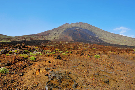 在泰德國家公園火山景觀；特內(nèi)里費；加那利群島；西班牙