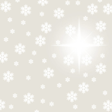 圣誕雪花和星星