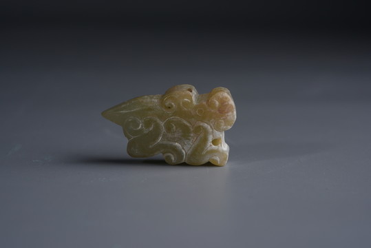 戰(zhàn)國(guó)玉佩 戰(zhàn)國(guó)龍頭玉佩