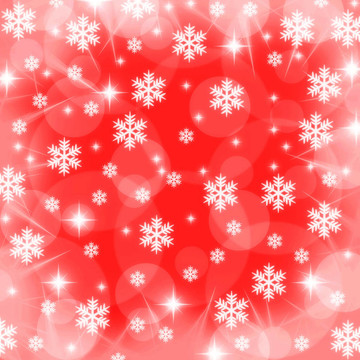 圣誕雪花和星星