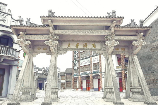 仿古建筑 傳統(tǒng)建筑 古代建筑
